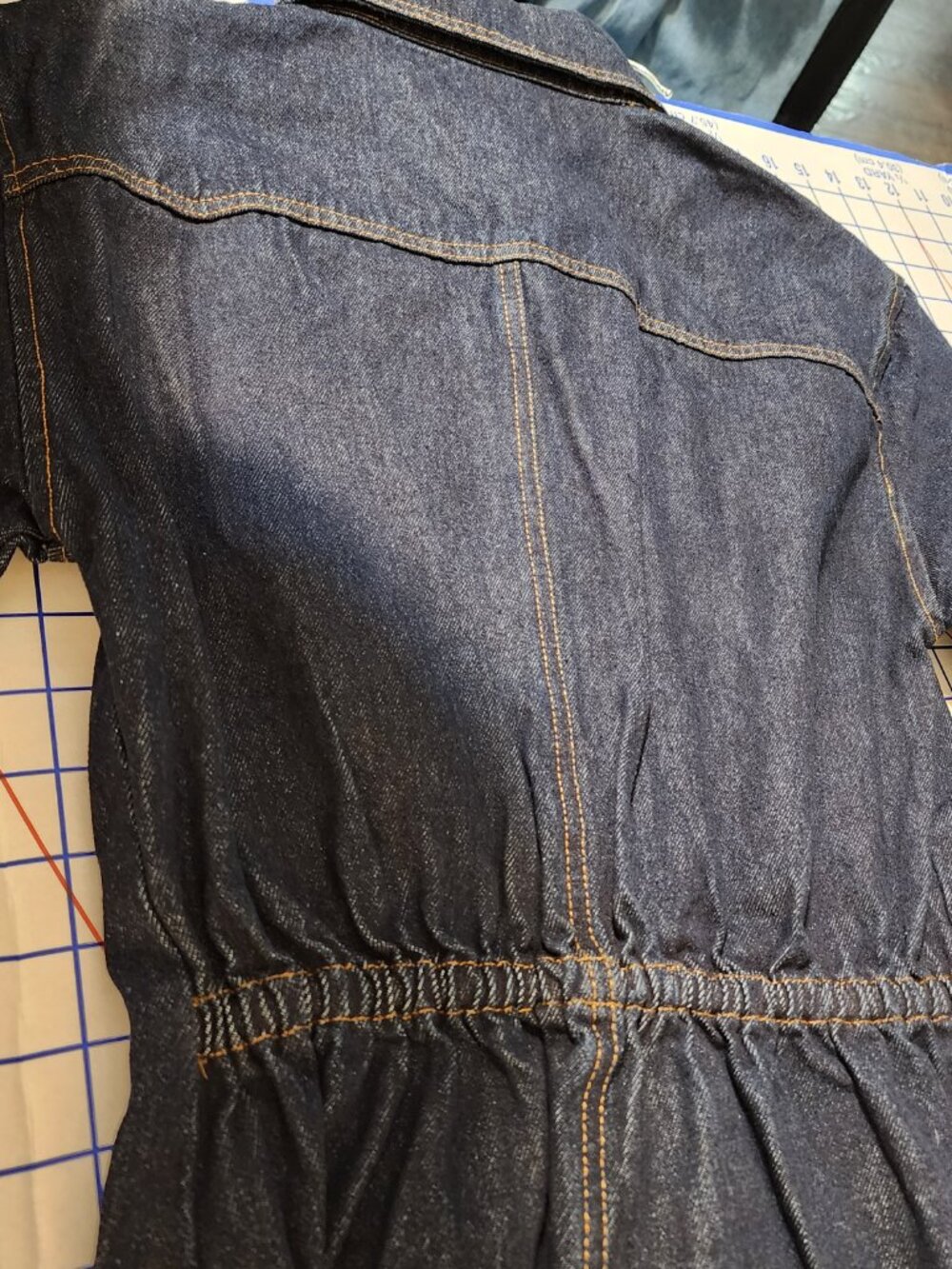 Petal & Pup Hailey Denim Mini Dress XS Blue Button Front Shirt Dress NWOT - Picture 8 of 8